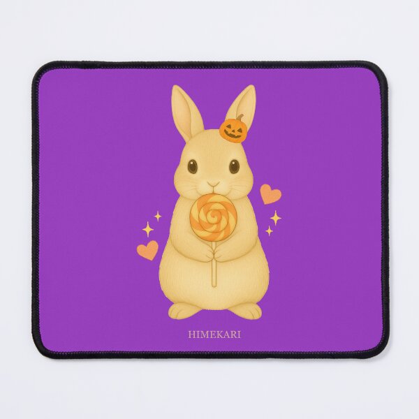 Item preview, Halloween Bunny with Lollipop – Solid Purple designed and sold by HIMEKARI.