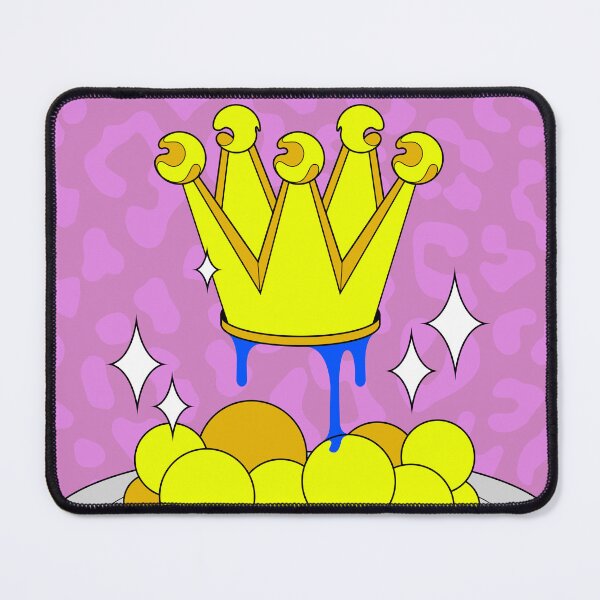 Item preview, Cartoon Golden Crown And Bubble Platter Illustration designed and sold by Lexkon Liu's art.