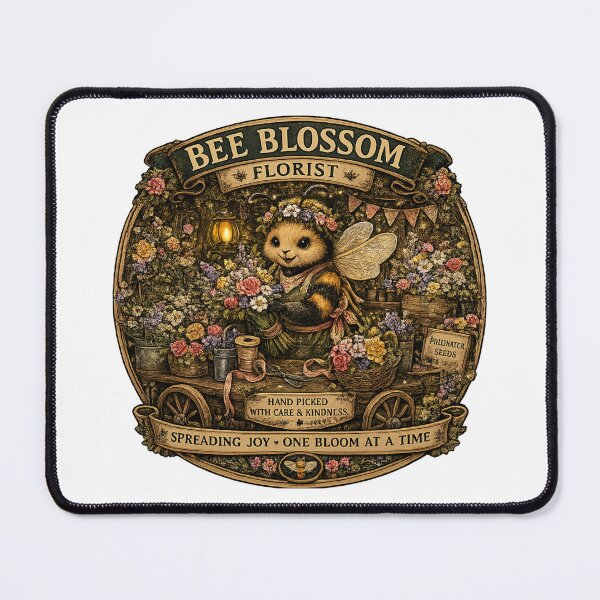 Item preview, Bee Blossom Florist | Cute Bumblebee Flower Shop | Cottagecore Bee | Botanical Garden | Spring Floral Gift | Nature Lover Shirt designed and sold by MrDev.