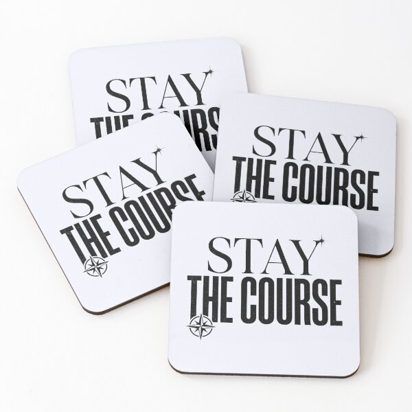 Item preview, Stay The Course | Minimal Mindset Typography designed and sold by lalitacreations.