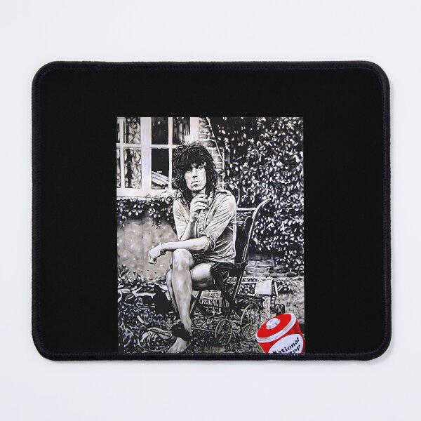 Item preview, High Contrast Graphic Illustration of a Sitting Man with Long Hair designed and sold by Hampra.