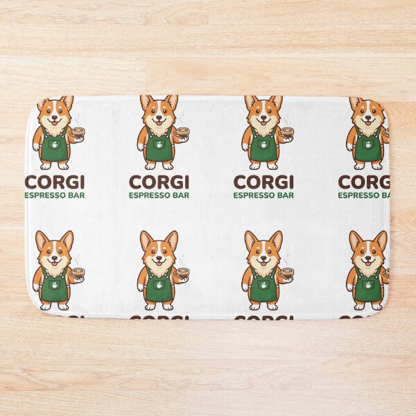 Item preview, Corgi Espresso Bar Barista Coffee Cafe designed and sold by PictoVibe.