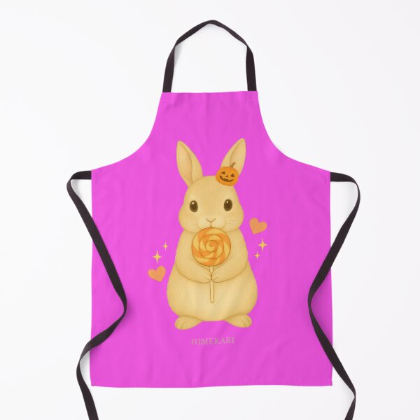 Item preview, Halloween Bunny with Lollipop – Solid Pink designed and sold by HIMEKARI.