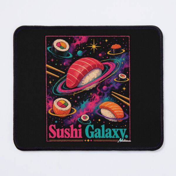 Item preview, Sushi Galaxy Pop Art Space Adventure designed and sold by Artisticanvas.