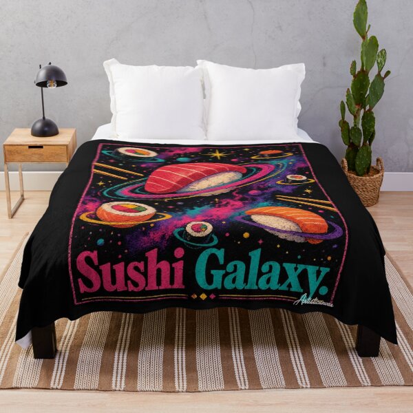 Item preview, Sushi Galaxy Pop Art Space Adventure designed and sold by Artisticanvas.