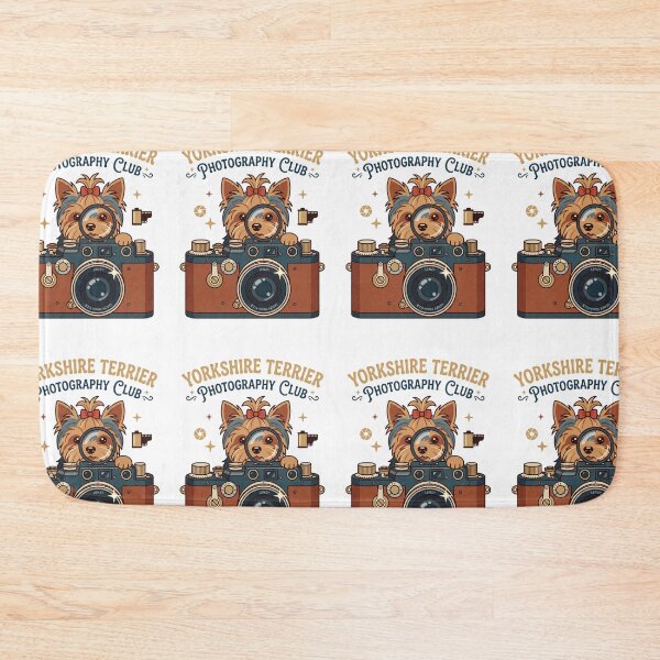 Item preview, Yorkshire Terrier Photography Club Retro Camera Shutter designed and sold by PictoVibe.
