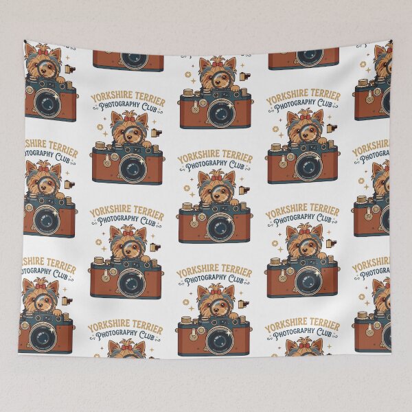 Item preview, Yorkshire Terrier Photography Club Retro Camera Shutter designed and sold by PictoVibe.