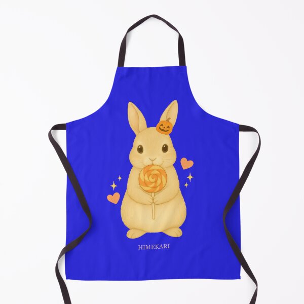 Item preview, Halloween Bunny with Lollipop – Solid Blue designed and sold by HIMEKARI.