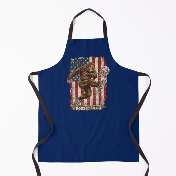 Item preview, Forest Hero Bigfoot Soccer USA Flag Funny Sports designed and sold by ej-sulu.