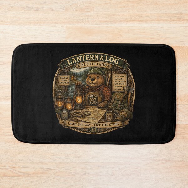 Item preview, Lantern & Log Outfitters | Cute Beaver Camping Shop | Woodland Adventure | Hiking & Camp Gear | Cozy Outdoors | Nature Lover Shirt designed and sold by MrDev.