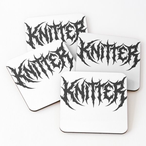 Item preview, Knitter Metal Font  designed and sold by OMITTEROMINOUS.