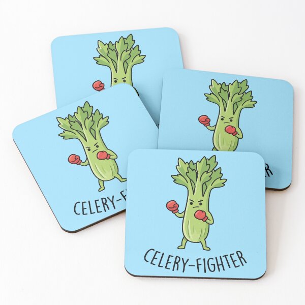 Item preview, Celery Fighter Funny Boxing Vegetable designed and sold by Amir Faysal.