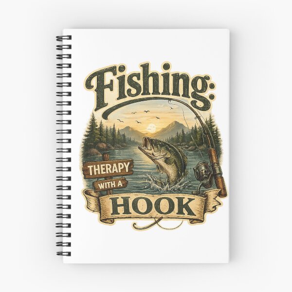 Item preview, Fishing: Therapy With a Hook Vintage Tee designed and sold by Lunaraluxy.