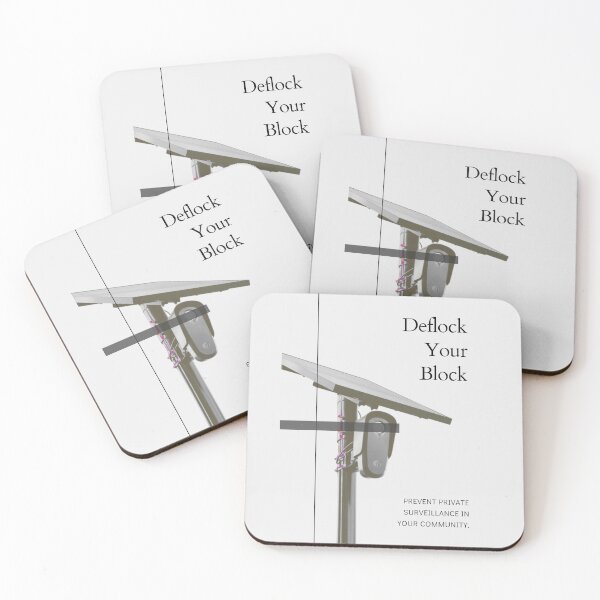 Item preview, B&W Deflock Your Block Anti Flock Artwork designed and sold by Lyrical Little Things.