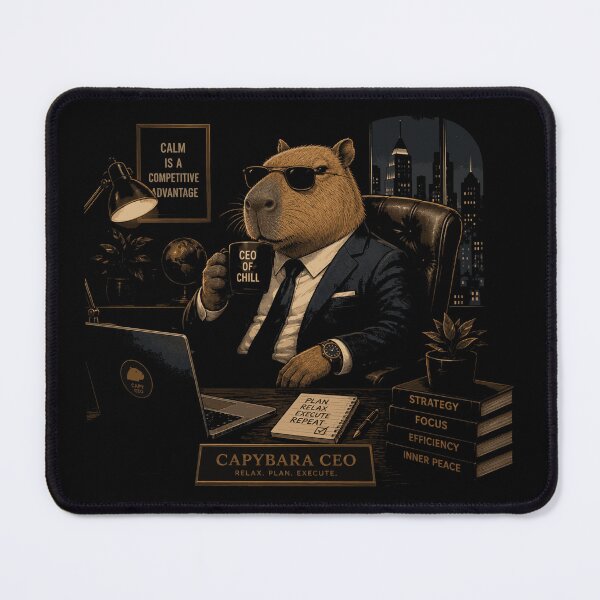 Item preview, Capybara CEO Office Vibes designed and sold by JalwaWear.