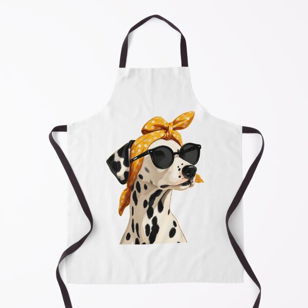 Item preview, Cool Dalmatian with Sunglasses and Polka Dot Bandana - Retro Dog Art designed and sold by PrintAura15.