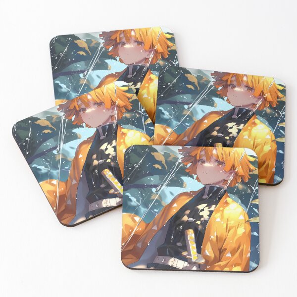 Item preview, Zenitsu Agatsuma Demon Slayer Rainy Forest Daylight Calm designed and sold by MicaheHaffner.
