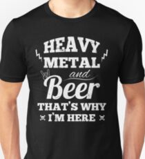 Heavy metal music and beer Slim Fit T-Shirt