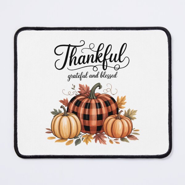 Item preview, Thankful Grateful Blessed Thanksgiving Buffalo Plaid Thanksgiving Family Thanksgiving designed and sold by sailorjessiArt.