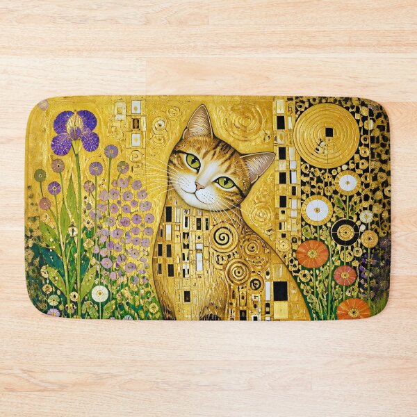 Item preview, Klimt Cat in Flower Garden designed and sold by Vicky Brago-Mitchell®.
