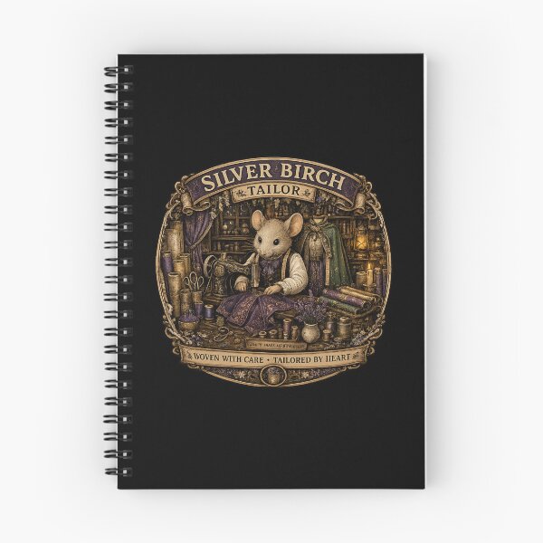 Item preview, Silver Birch Tailor | Cute Mouse Seamstress | Cottagecore Sewing Shop | Woodland Tailor | Sewing & Quilting Gift | Cozy Craft Shirt designed and sold by MrDev.