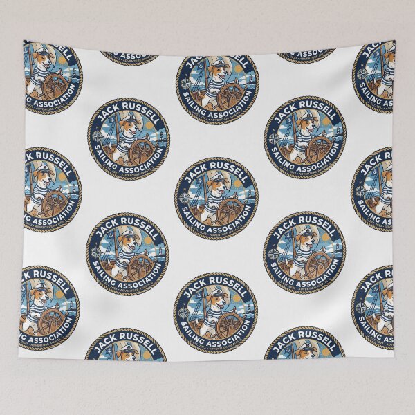 Item preview, Jack Russell Sailing Association Captain Boat Wheel designed and sold by PictoVibe.