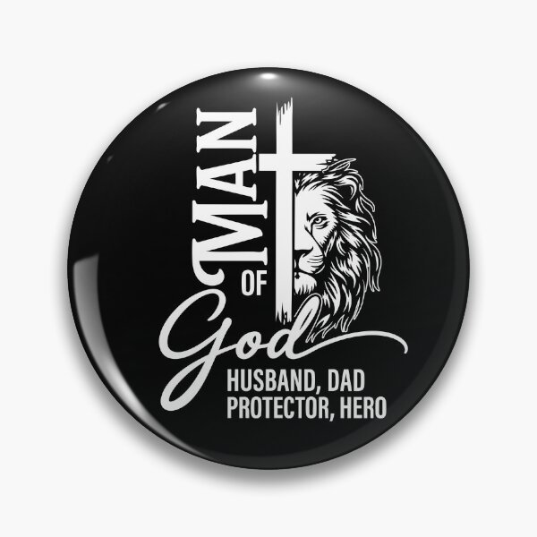 Item preview, Man Of God Husband Dad Protector Hero designed and sold by ElizabethMorri2.