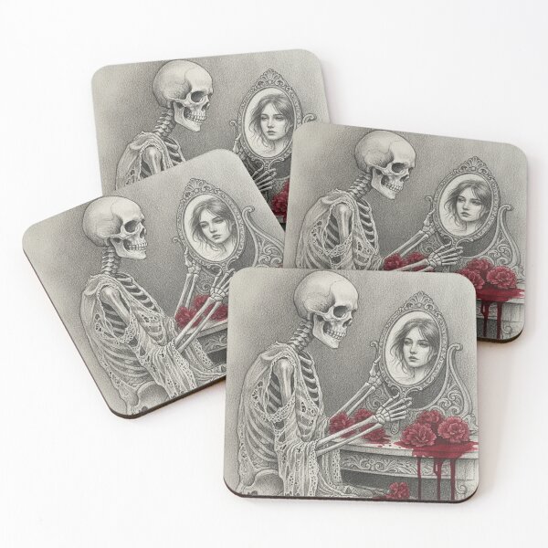 Item preview, Eternal Beauty | Skeleton in Front of the Mirror designed and sold by HeyHas.