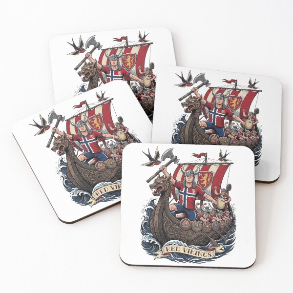 Item preview, Red Vikings Traditional Tattoo designed and sold by Fictional Ink Society.
