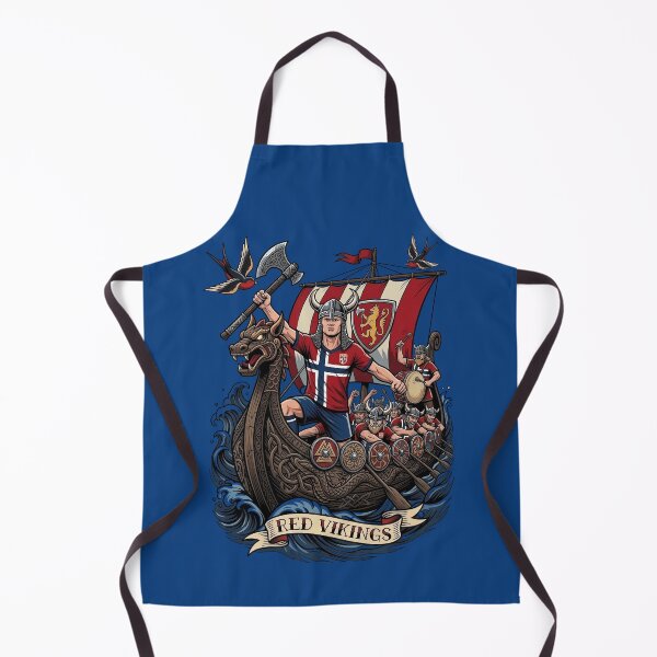 Item preview, Red Vikings Traditional Tattoo designed and sold by Fictional Ink Society.