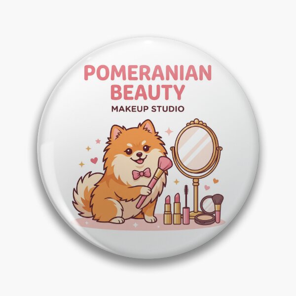 Item preview, Pomeranian Beauty Makeup Studio Cosmetic Vanity designed and sold by PictoVibe.