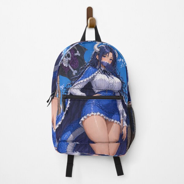 Item preview, Ulti One Piece Pirate Flag Blue Horned Anime Girl designed and sold by MicaheHaffner.