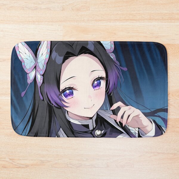 Item preview, Shinobu Kocho Demon Slayer Moonlit Butterfly Smile designed and sold by MicaheHaffner.