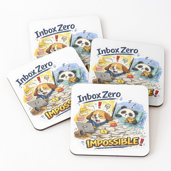 Item preview, Inbox Zero? Impossible! – Funny Email Chaos Sticker designed and sold by Genzfirevibes.