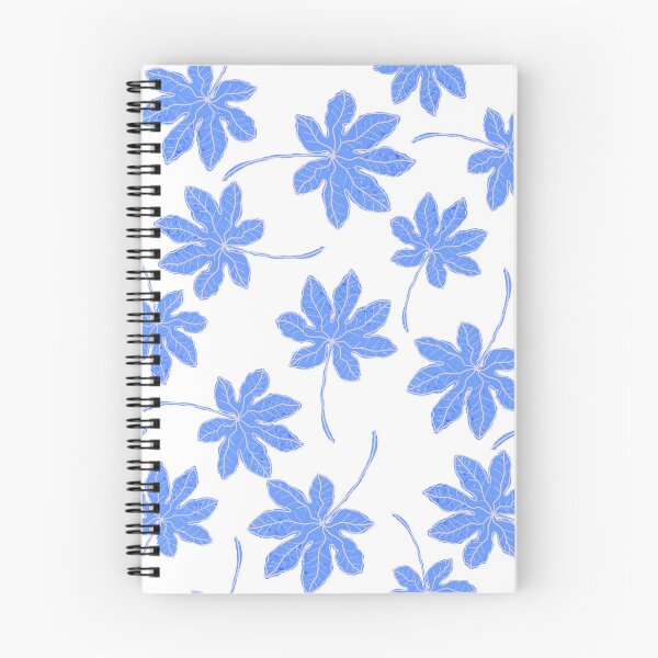 Item preview, Aesthetic Blue Tropical Leaves Pattern designed and sold by altastudio.