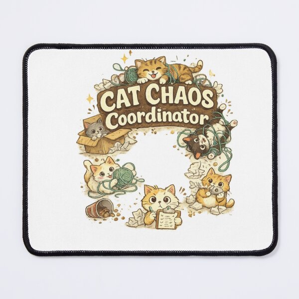 Item preview, Cat Chaos Coordinator Funny Pet Tee designed and sold by Lunaraluxy.