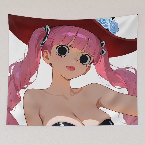 Item preview, Perona One Piece Gothic Hat Pink Hair Anime Girl designed and sold by MicaheHaffner.