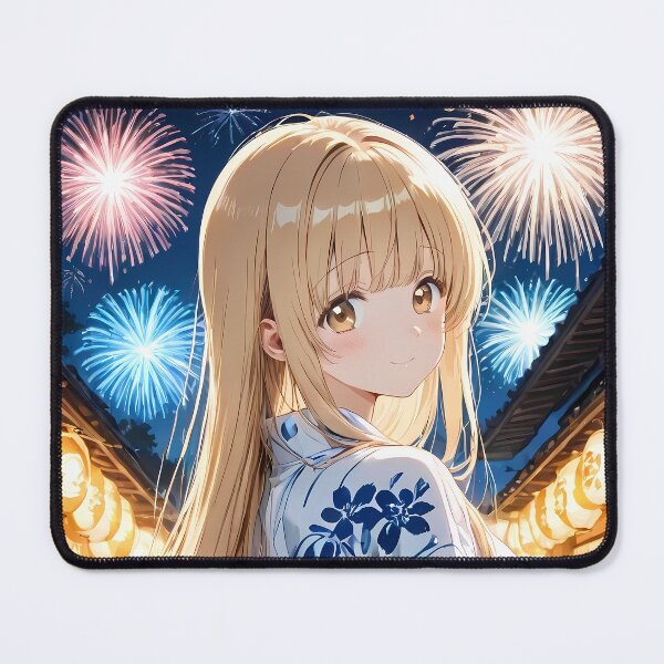 Item preview, Mahiru Shiina Angel Next Door Festival Fireworks Yukata Night Glow designed and sold by MicaheHaffner.