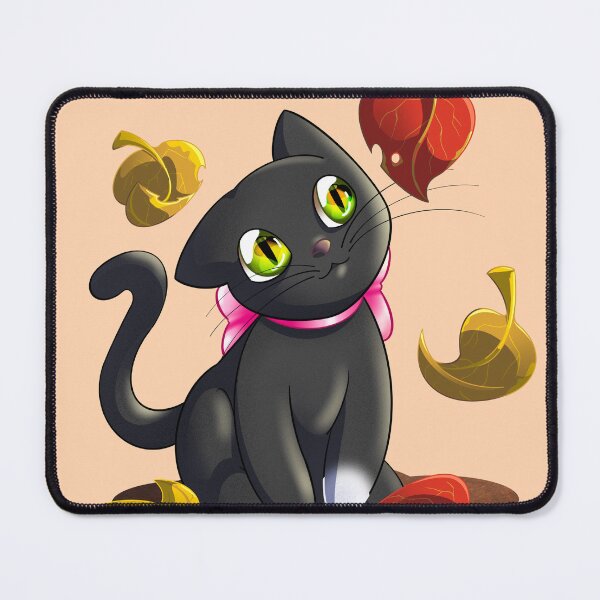 Item preview, Kitten Sitting in Fall Leaves designed and sold by Cottage in the Woods.