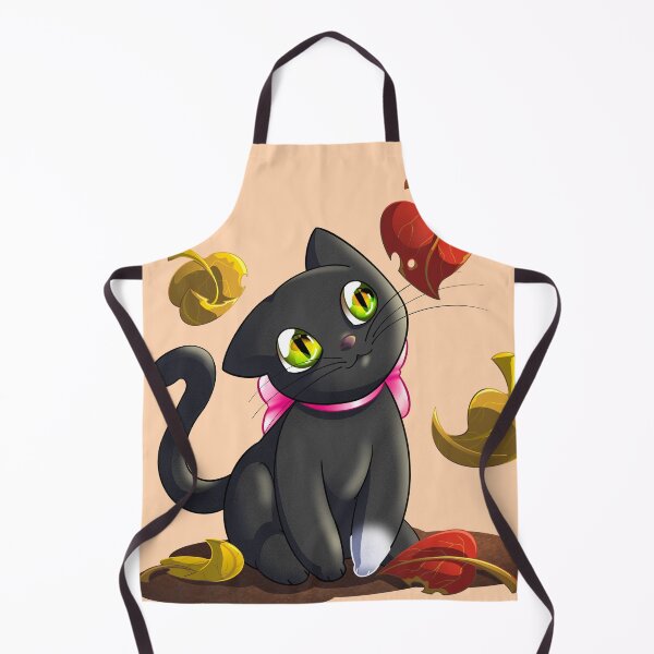 Item preview, Kitten Sitting in Fall Leaves designed and sold by Cottage in the Woods.