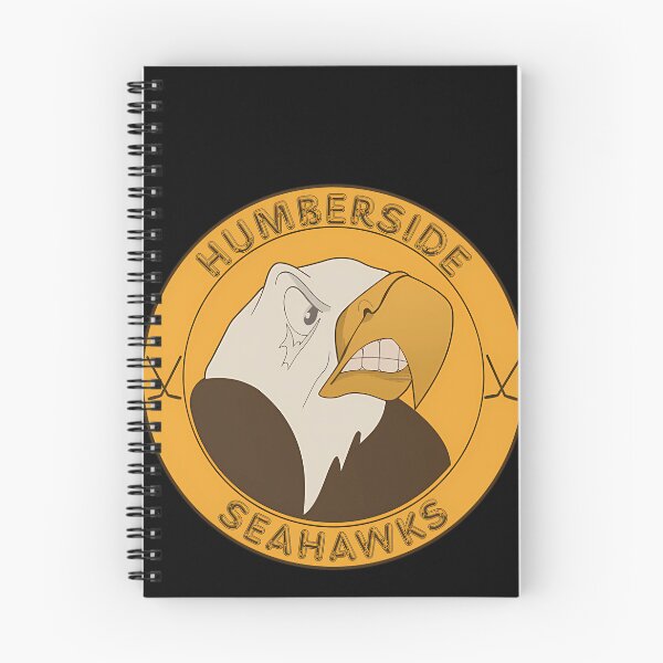 Item preview, Angry Eagle Head Illustration with Crossed Hockey Sticks on Golden designed and sold by Musa-Merch.