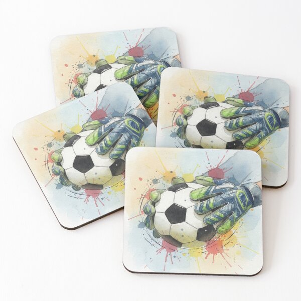 Item preview, Steel Hands | Goalkeeper Gloves with Watercolor Ball designed and sold by HeyHas.