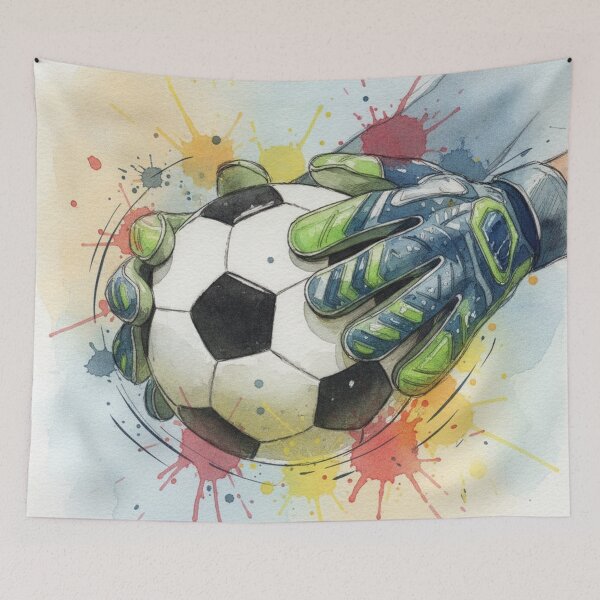 Item preview, Steel Hands | Goalkeeper Gloves with Watercolor Ball designed and sold by HeyHas.