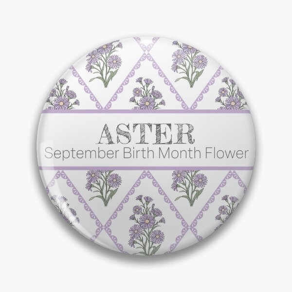 Item preview, Aster Flower Pattern | Vintage Botanical Cottagecore Floral Design designed and sold by storieslanguage.