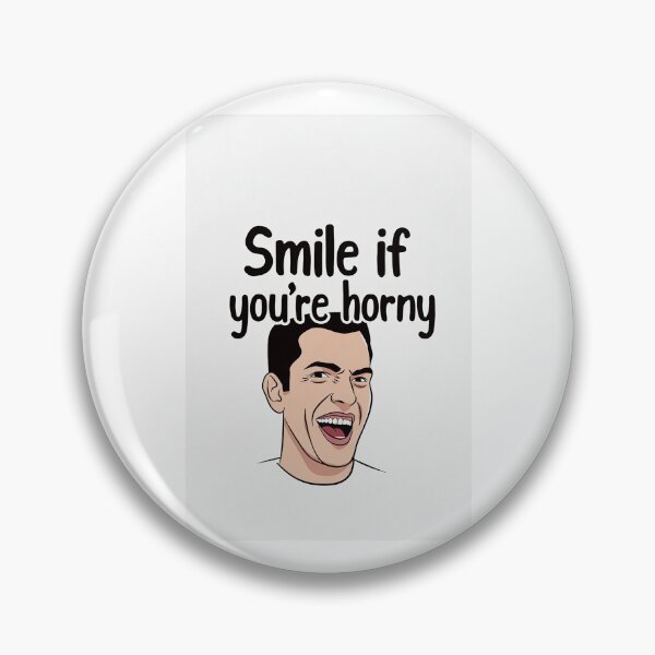 Item preview, Smile If You're Horny | Cheeky Funny Shirt designed and sold by FatCatStudios.