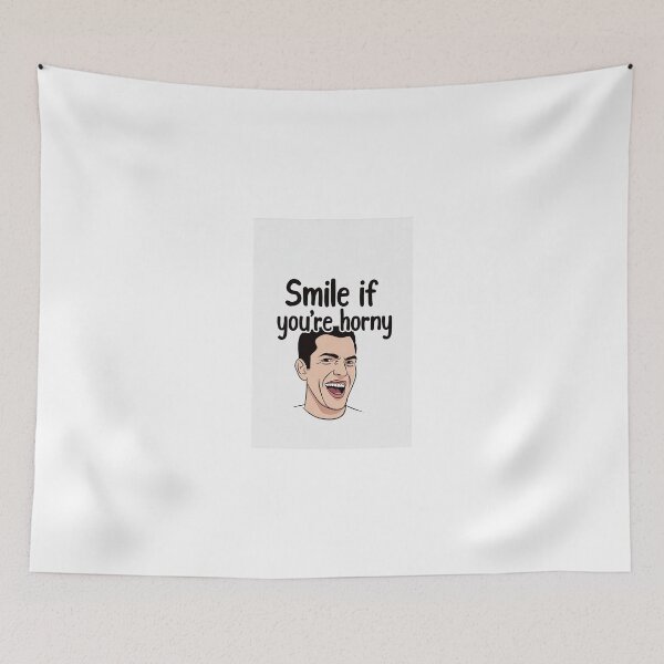 Item preview, Smile If You're Horny | Cheeky Funny Shirt designed and sold by FatCatStudios.