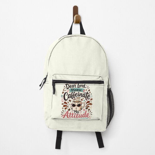 Item preview, Christian Coffee, Dear Lord Please Caffeinate My Attitude Retro Vintage designed and sold by graphic-genie.