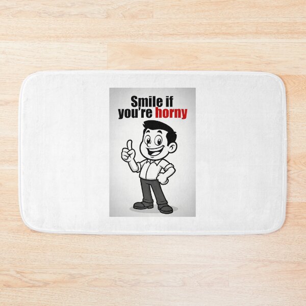 Item preview, Smile If You're Horny | Cheeky Funny Shirt designed and sold by FatCatStudios.