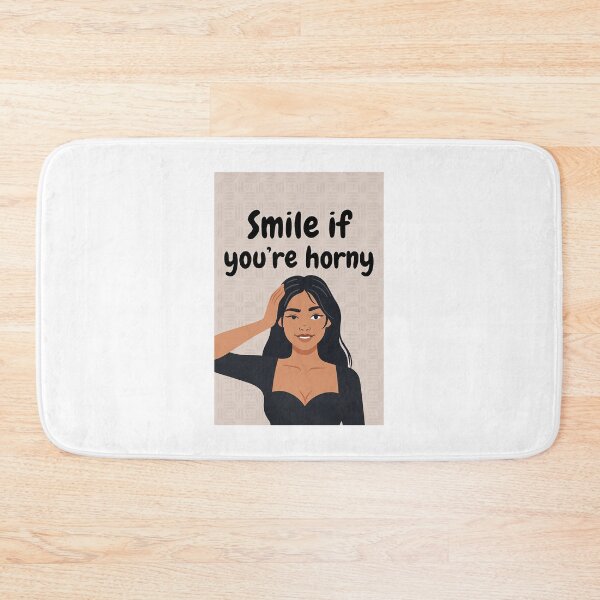 Item preview, Smile If You're Horny | Cheeky Funny Shirt designed and sold by FatCatStudios.
