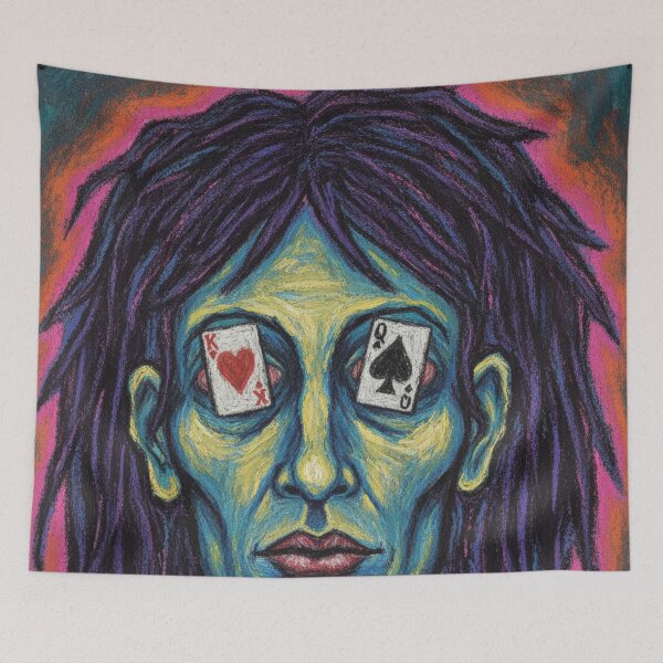Item preview, Destiny in the Gaze | Surrealist Portrait with Letters designed and sold by HeyHas.